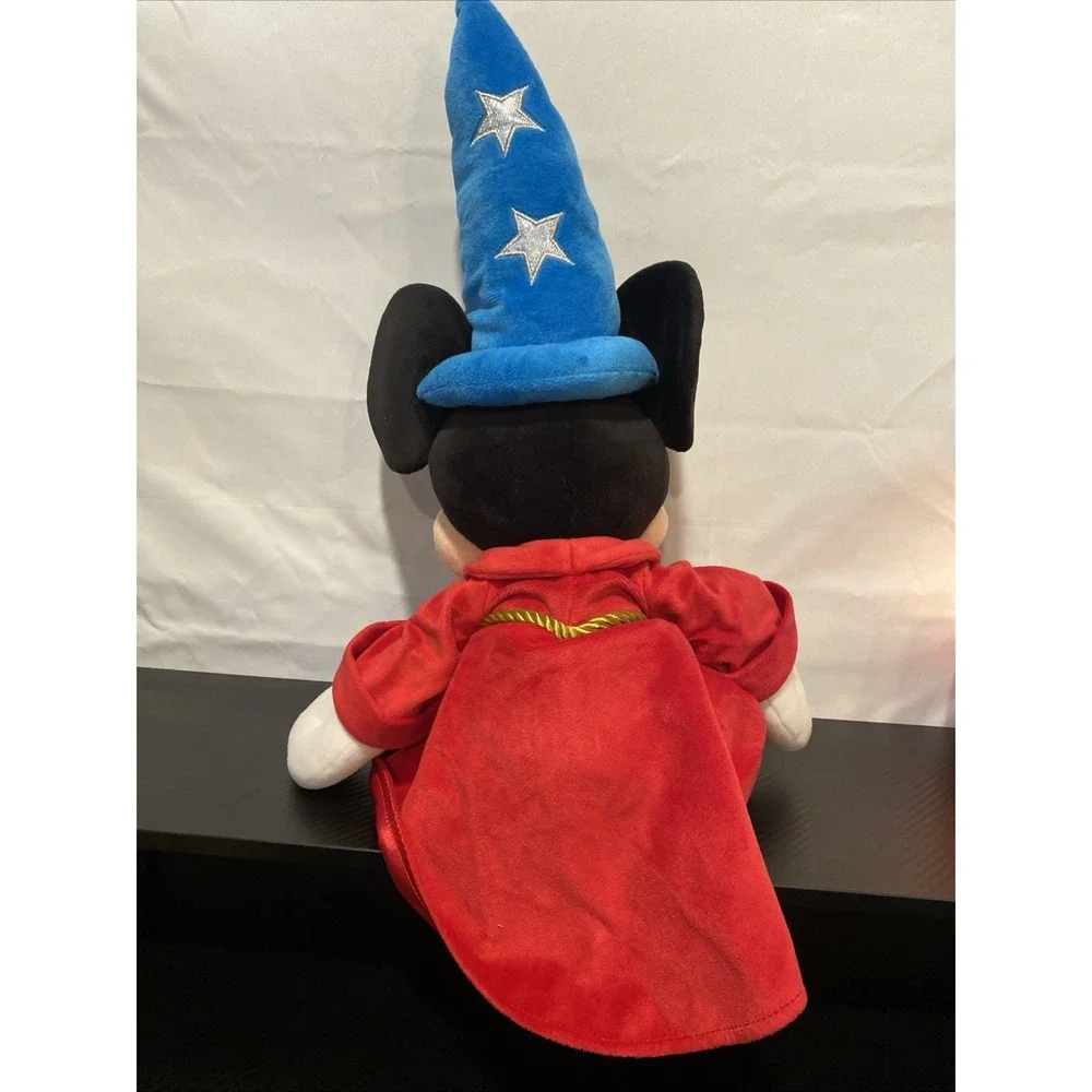 Disney Sorcerer Mickey Mouse Plush Wizard Fantasia Disneyland Walt Disney World.